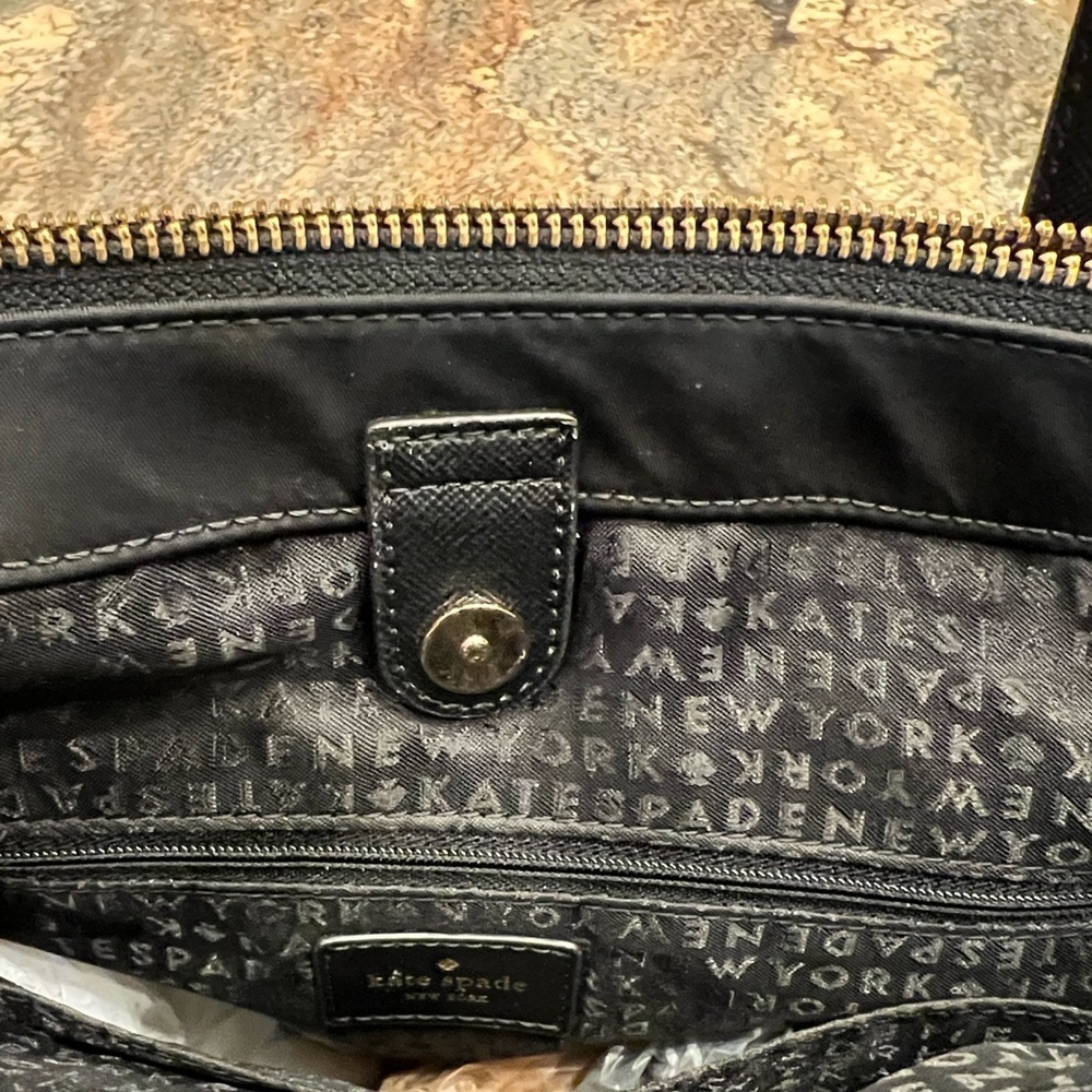 KATE SPADE NEW YORK Wilson Road Alyse Satchel Bag in Black Nylon #WKRU4715 - Picture 8 of 12